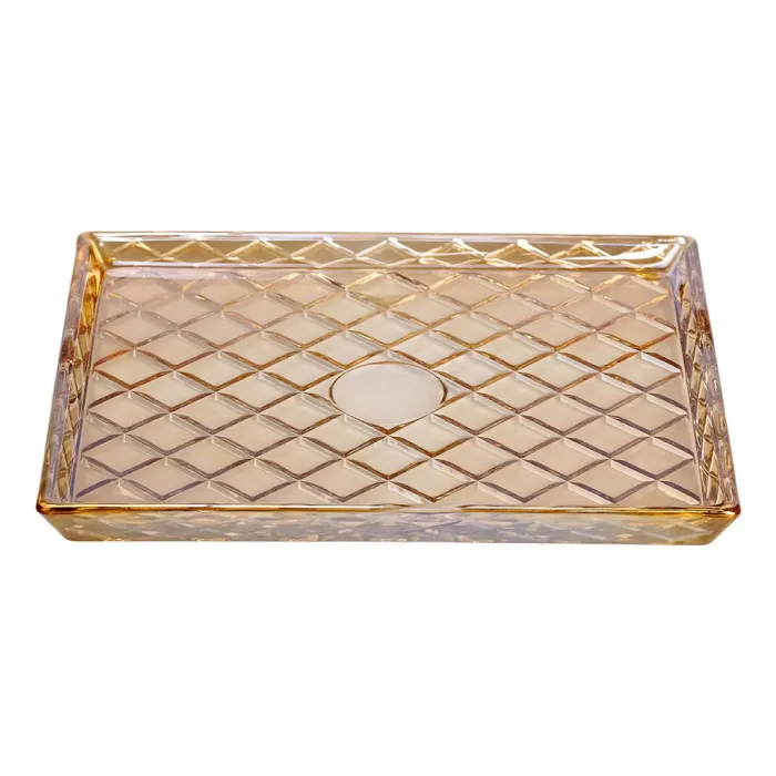 Блюдо для закусок скляне 24,5*20,5*2 см прямокутне HP-YH-53 (HP-YH-53) - изображение 1