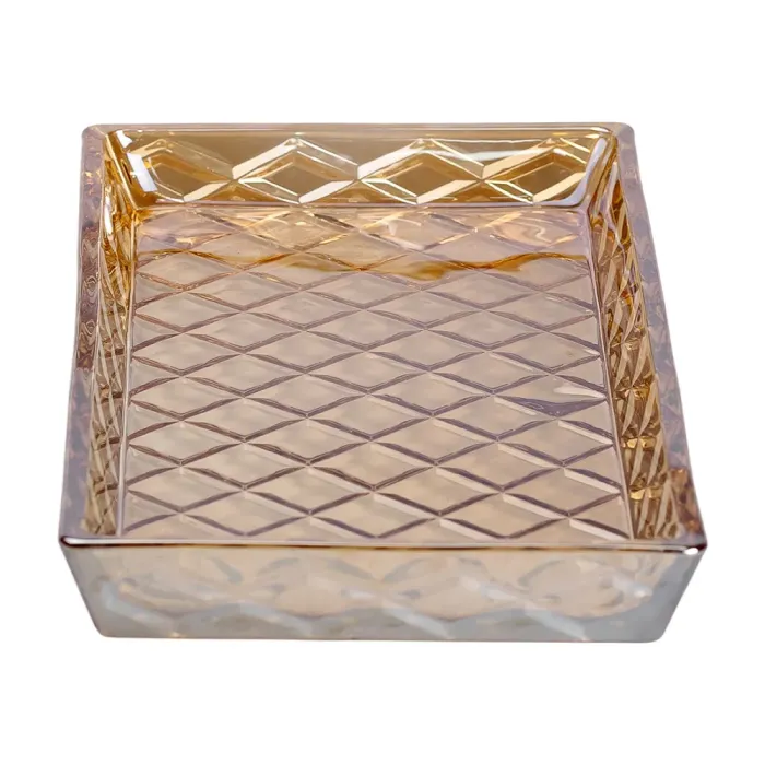 Блюдо для закусок скляне 27,5*13,5*2,5 см квадратне HP-YH-55 (HP-YH-55) - изображение 3