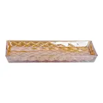 Блюдо для закусок скляне 27,5*13,5*2,5 см квадратне HP-YH-55 (HP-YH-55)