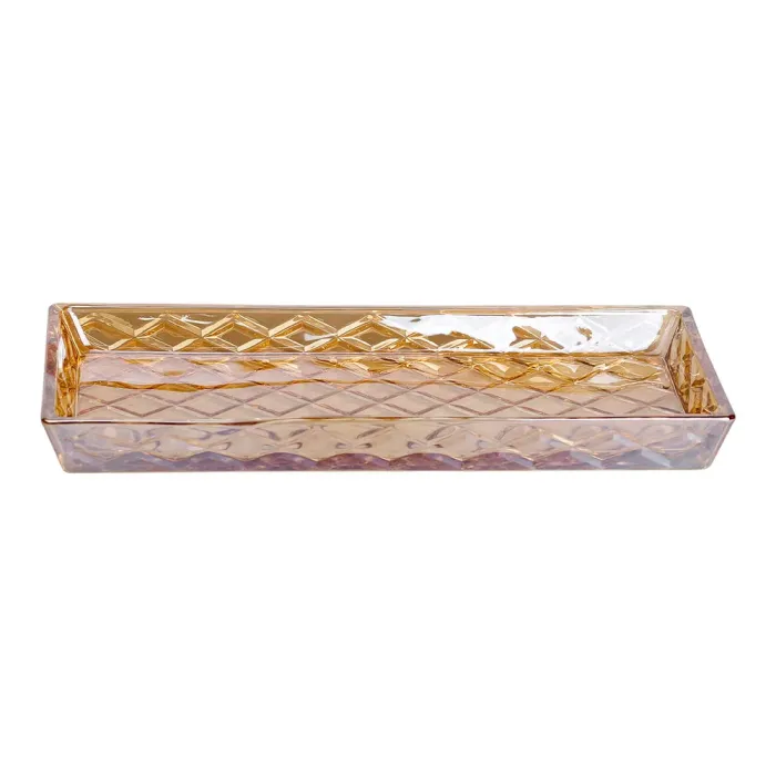 Блюдо для закусок скляне 27,5*13,5*2,5 см квадратне HP-YH-55 (HP-YH-55) - изображение 1