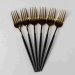 Набір столових виделок 6 штук із нержавіючої сталі 21.5 см вилки кухонні столові прилади HP-16978-19 (HP-16978-19)