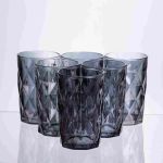 Набір склянок Fractal 6 штук по 300 мл HP-19-270 прозорий стакани для напоїв газованки лимонаду (HP-19-270)