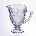 Глечик для напоїв Diamond Blue скляний 1 літр HP-19-273 глек для лимонаду газованки лимонадник прозорий (HP-19-273)