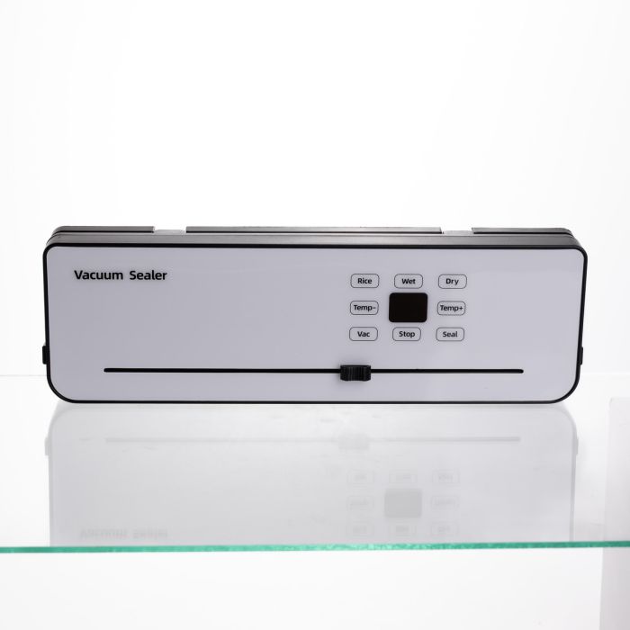 Вакууматор побутовий сенсорний для сухих і вологих продуктів 120 Вт із вбудованим різаком пакувальник вакуумний Білий HP-11-29W (HP-11-29W) - зображення 3