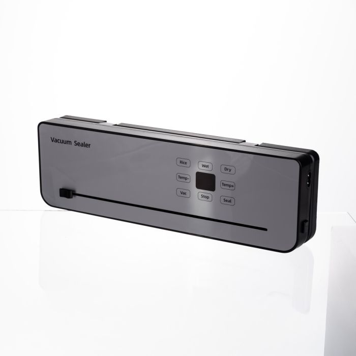 Вакууматор побутовий сенсорний для сухих і вологих продуктів 120 Вт із вбудованим різаком пакувальник вакуумний Сріблястий HP-11-29G (HP-11-29G) - зображення 2