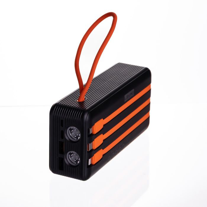 Повербанк зі швидким заряджанням та 3 шнурами 30000 mAh портативний зарядний пристрій powerbank заряджання для телефона HP-N56 (HP-N56) - зображення 4