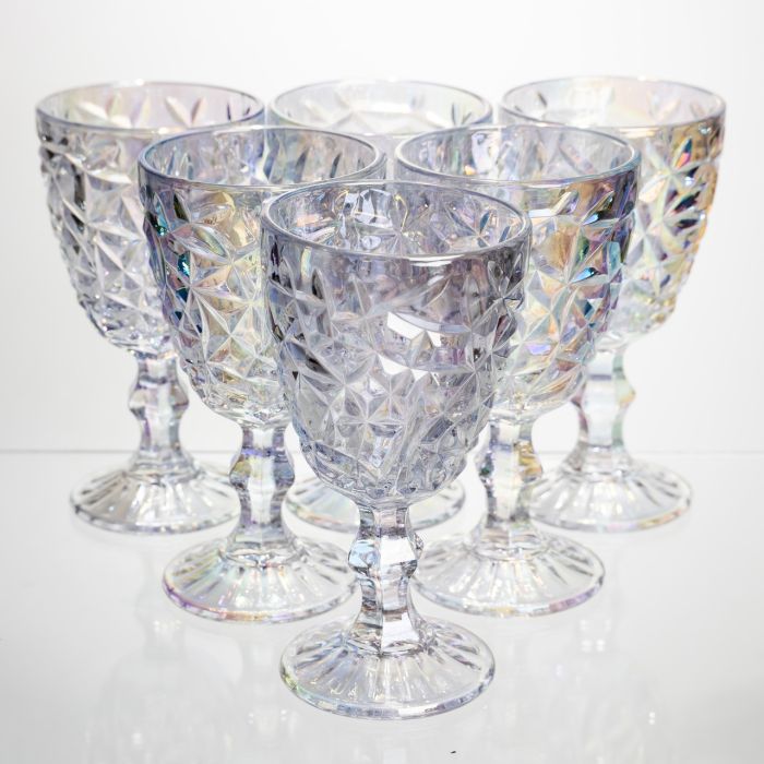 Набір келихів для вина 6 штук 340 мл винні келихи на ніжці скляні фужери для вина подарункові HP-19-173 (HP-19-173) - изображение 1