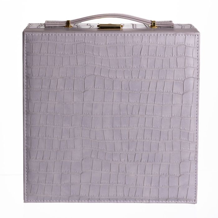 Скринька для прикрас з еко шкіри 2 яруси Сірий HP-5-35G (HP-5-35G) - зображення 8