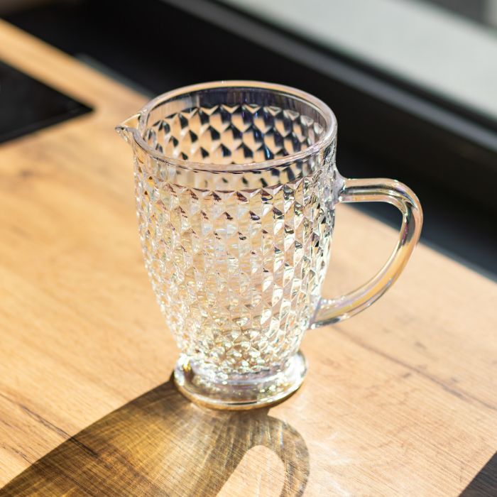 Глечик для напоїв 1.2 л із товстого скла фігурний rainbow HP-19-251 (HP-19-251) - зображення 2