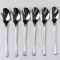 Набір столових ложок 6 штук із нержавіючої сталі 21 см ложки столові посуд нержавійка харчування HP-16978-01 (HP-16978-01)