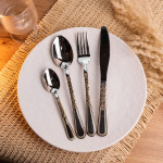 Набір столових приборів із нержавіючої сталі на 6 персон столова виделка ложка ніж в подарунковій упаковці HP-16978-24 (HP-16978-24)