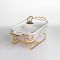 Мармітниця порцелянова прямокутна на металевій підставці 31х16х11 см LT-3PCS-11 (LT-3PCS-11)