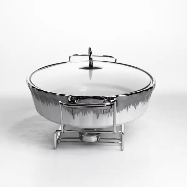 Мармітниця порцелянова 2 л на підставці з підігрівом 41х25х15 см MH739-L (MH739-L) - зображення 4