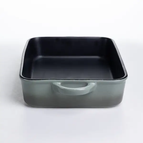 Форма для випікання порцелянова з ручками 29.5х23.5х6.5 см чорний KS-624 (KS-624) - зображення 2