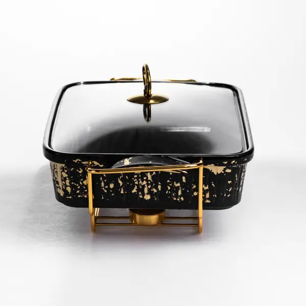 Мармітниця прямокутна 2 л на підставці з підігрівом 40х22.5х15.5 см ML-874-15 (ML-874-15) - зображення 3