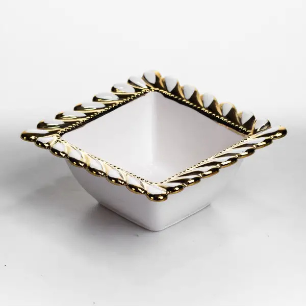 Тарілка глибока порцелянова Tiffany квадратна 15х15х7 см ML2007 (ML2007) - зображення 2