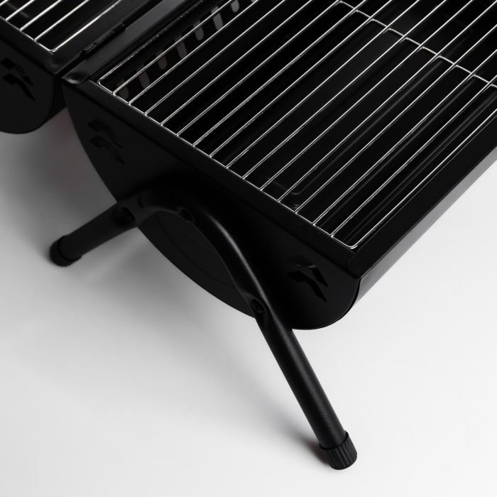 Вугільний гриль двосторонній портативний з решіткою 38х25х35 см чорний BQ-1 (BQ-1) - зображення 3