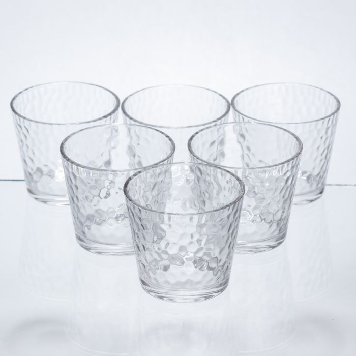 Набір склянок для напоїв Textured Tumbler 6 штук по 140 мл HP-17-17 (HP-17-17) - зображення 1