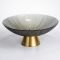 Фруктовниця скляна "Gold & Grey" 34 см на золотій ніжці Yiwu HP-34-119 (HP-34-119)