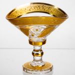 Цукерниця скляна Bogema Gold 15 см Yiwu HP-34-134 (HP-34-134)