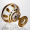 Ваза для фруктів скляна Bohemia Gold 26 см Yiwu HP-34-137 (HP-34-137)