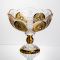 Ваза для фруктів скляна Gold Glass 22 см Yiwu HP-34-140 (HP-34-140)