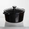 Каструля чавунна емальована 4 л, чорний Yiwu HP-FLG-1 BLACK (HP-FLG-1 BLACK)