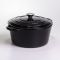 Каструля чавунна емальована 6,5 л, чорний Yiwu HP-FLG-3 BLACK (HP-FLG-3 BLACK)