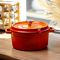 Кокотниця чавунна емальована 4,5 л, помаранчевий Yiwu HP-FLG-4 ORANGE (HP-FLG-4 ORANGE)