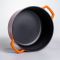 Кокотниця чавунна емальована 4,5 л, помаранчевий Yiwu HP-FLG-4 ORANGE (HP-FLG-4 ORANGE)