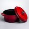 Кокотниця чавунна емальована 4,5 л, червоний Yiwu HP-FLG-4 RED (HP-FLG-4 RED)