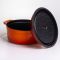 Кокотниця чавунна емальована 5,5 л, помаранчевий Yiwu HP-FLG-5 ORANGE (HP-FLG-5 ORANGE)