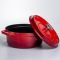 Кокотниця чавунна емальована 5,5 л, червоний Yiwu HP-FLG-5 RED (HP-FLG-5 RED)