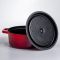Кокотниця чавунна емальована 5,5 л, червоний Yiwu HP-FLG-5 RED (HP-FLG-5 RED)