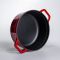 Кокотниця чавунна емальована 5,5 л, червоний Yiwu HP-FLG-5 RED (HP-FLG-5 RED)
