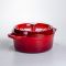Кокотниця чавунна емальована 5,5 л, червоний Yiwu HP-FLG-5 RED (HP-FLG-5 RED)