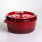Кокотниця чавунна емальована 6 л, червоний Yiwu HP-FLG-6 RED (HP-FLG-6 RED)
