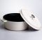 Кокотниця чавунна емальована 7,5 л, бежевий Yiwu HP-FLG-7 WHITE (HP-FLG-7 WHITE)