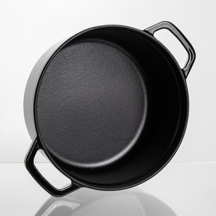 Кокотниця чавунна емальована 4 л, малахіт Yiwu HP-FLG-10 green (HP-FLG-10 green) - зображення 5