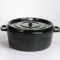 Кокотниця чавунна емальована 7,5 л, малахіт Yiwu HP-FLG-14 green (HP-FLG-14 green)
