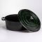 Кокотниця чавунна емальована 7,5 л, малахіт Yiwu HP-FLG-14 green (HP-FLG-14 green)