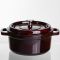 Кокотниця чавунна емальована 2,5 л, бургунді Yiwu HP-FLG-9 burgundy (HP-FLG-9 burgundy)