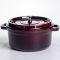 Кокотниця чавунна емальована 4,5 л, бургунді Yiwu HP-FLG-11 burgundy (HP-FLG-11 burgundy)
