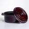 Кокотниця чавунна емальована 4,5 л, бургунді Yiwu HP-FLG-11 burgundy (HP-FLG-11 burgundy)