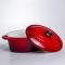 Гусятниця чавунна з емальованим покриттям 4 л, червоний Yiwu HP-FLG-18 RED (HP-FLG-18 RED)