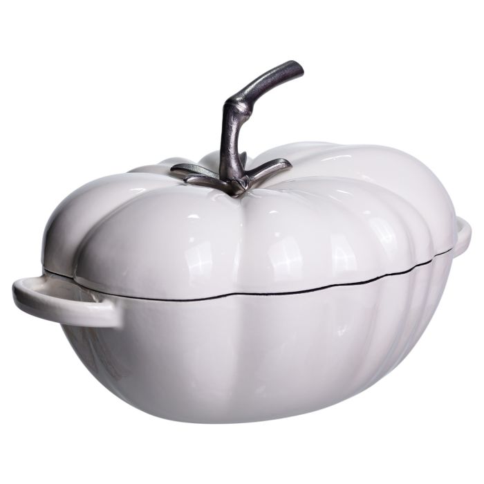 Каструля чавунна емальована Iron Tomato 2,5 л, білий Yiwu HP-FLG-20 BEIGE (HP-FLG-20 BEIGE) - зображення 6
