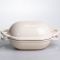 Форма-жаровня для хліба чавунна емальована 1,4 л, бежевий Yiwu HP-FLG-23WHITE (HP-FLG-23WHITE)