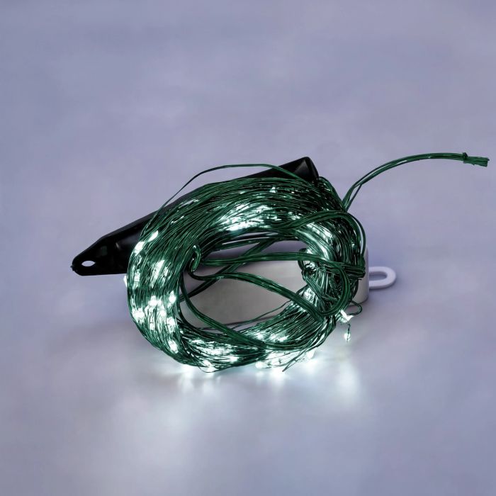 Гірлянда Кінський хвіст 200 LED 10 ниток 2 м зелена, білий GarlandoPro 1733012GW (1733012GW) - зображення 2