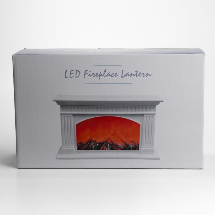 Камін декоративний з LED-підсвіткою 35*11.5*21 см, білий Yiwu 2026-CR-3-2 (2026-CR-3-2) - зображення 8