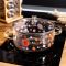 Каструля скляна Lucky 2.4 л з металевим ведмедиком на кришці Yiwu HP-GP-26 (HP-GP-26)